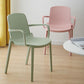 Scandinavian Plastic Dining Arm Chair Solid Back Kitchen Dining Armchair Clearhalo ' kitchen&dining_furn' 'Dining Chairs' 'Dining Tables & Seating' 'dining_chair' 'furn' 'furn_dining_chair' 'Furniture' 'furniture_dining_chair' 'Kitchen & Dining Furniture' 'kitchen' 1200x1200_98954a27-fe2b-462f-8b92-552aa57ee722