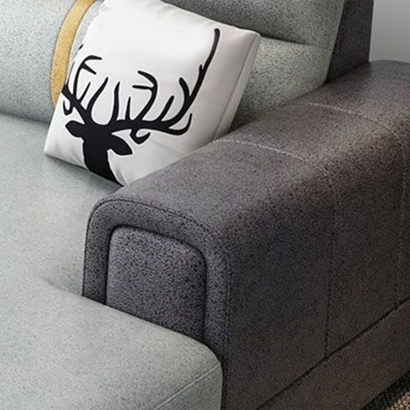 Scandinavische 4-zits sectionele sectionele met vierkante arm voor woonkamer