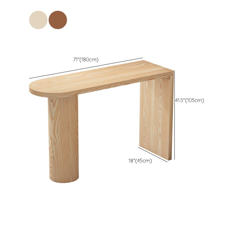 Contemporary Bar Table Solid Wood Specialty Pub Table for Outdoor Clearhalo 'Bar Furniture' 'Bar Tables' 'bar_tables' 'furn' 'furn_bar_tables' 'Furniture' 'Kitchen & Dining Furniture' 1200x1200_9896aaf4-2057-4b43-a3eb-70c5fbbd232b