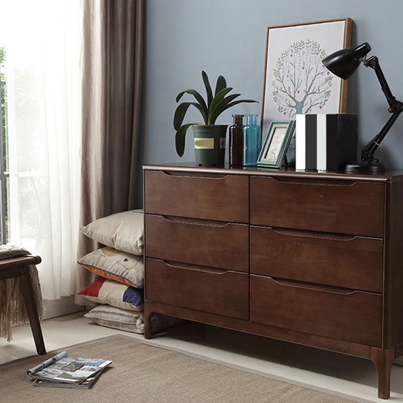 Contemporary Rubber Wood Storage Chest Home Chest with Drawers Clearhalo 'Bedroom Furniture' 'Dressers & Chests' 'dressers_chests' 'furn' 'furn_dressers_chests' 'Furniture' 1200x1200_989734ac-9921-4cb9-b54f-4e3279b8060b