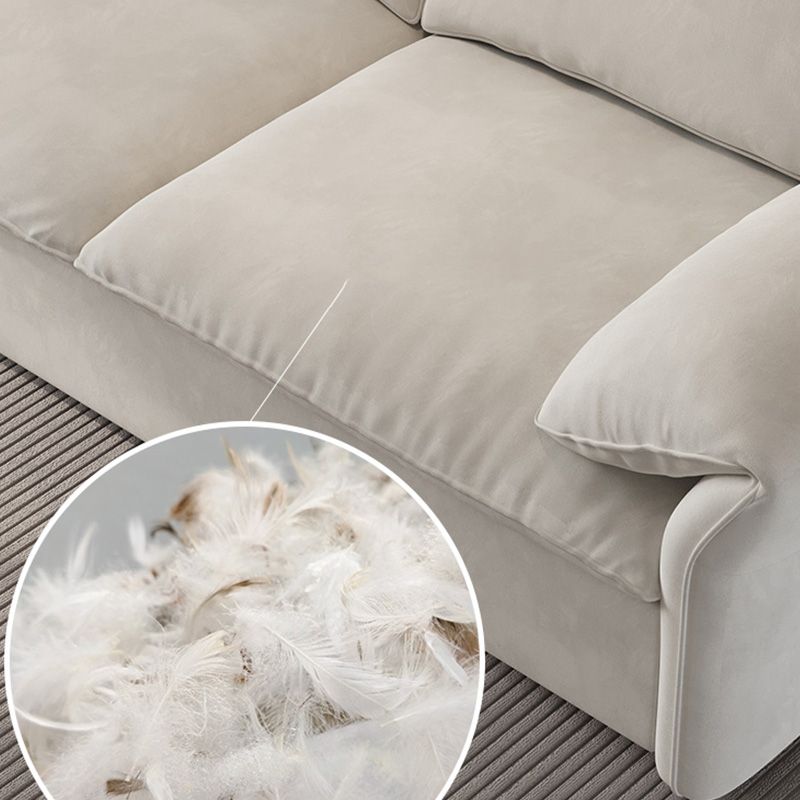 ホワイトファブリックスリーパーソファの収納引き出し布団フレーム付きグラム布団