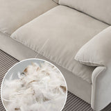 ホワイトファブリックスリーパーソファの収納引き出し布団フレーム付きグラム布団