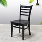 Traditional Wood Dining Side Chair 16.5'' Wide Ladder Back Chair for Home Use Clearhalo ' kitchen&dining_furn' 'Dining Chairs' 'Dining Tables & Seating' 'dining_chair' 'furn' 'furn_dining_chair' 'Furniture' 'furniture_dining_chair' 'Kitchen & Dining Furniture' 'kitchen' 1200x1200_9897f51c-3e70-416d-b3af-9c46483e3ca1