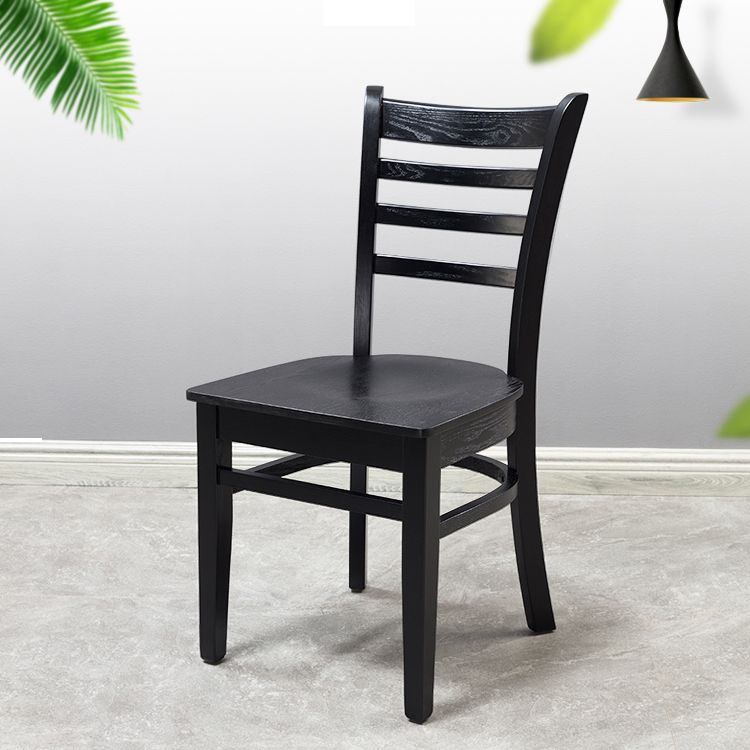 Traditional Wood Dining Side Chair 16.5'' Wide Ladder Back Chair for Home Use Clearhalo ' kitchen&dining_furn' 'Dining Chairs' 'Dining Tables & Seating' 'dining_chair' 'furn' 'furn_dining_chair' 'Furniture' 'furniture_dining_chair' 'Kitchen & Dining Furniture' 'kitchen' 1200x1200_9897f51c-3e70-416d-b3af-9c46483e3ca1