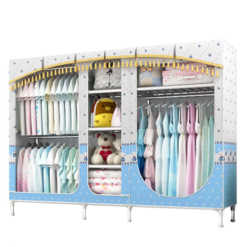 Placard de garde-robe à 3 portes de style contemporain avec jambes