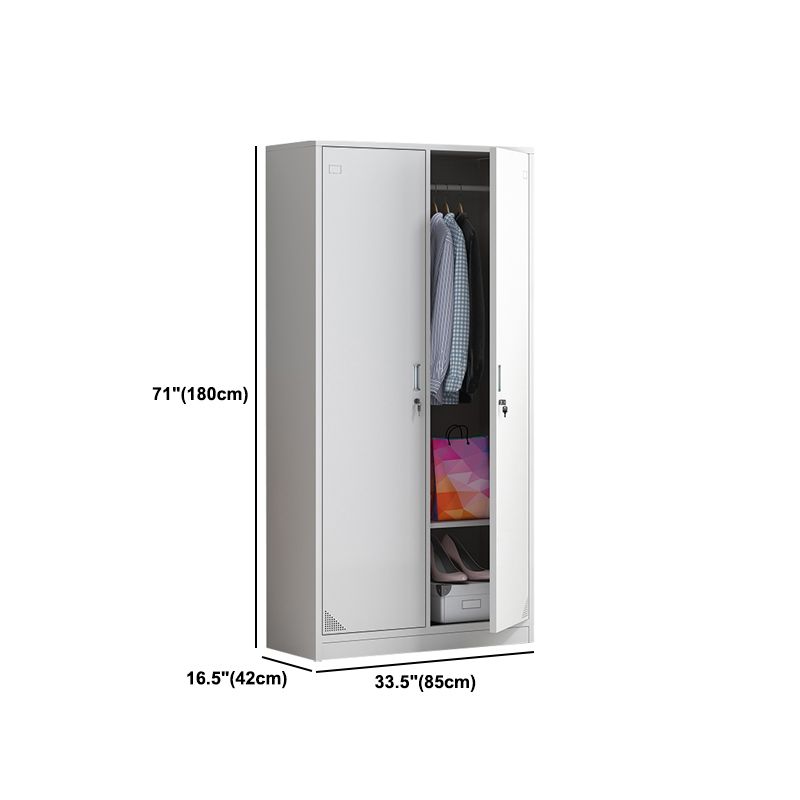 Scharnierende eigentijdse garderobe kast metalen garderobe armoire voor thuis