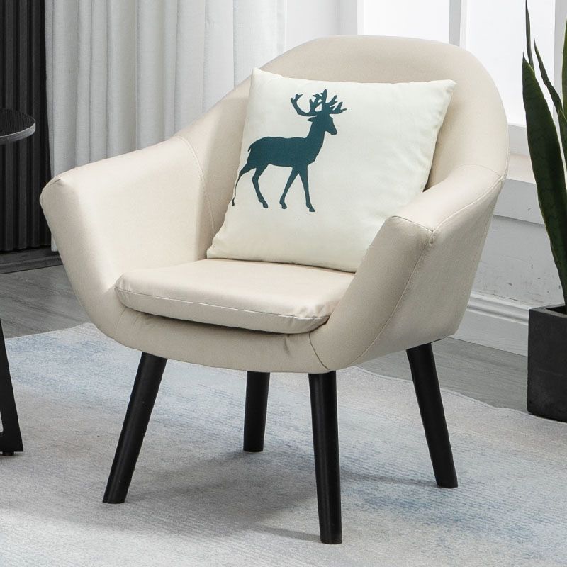 Contemporary Living Room Armchair Arms Included Sloped Arms Armchair