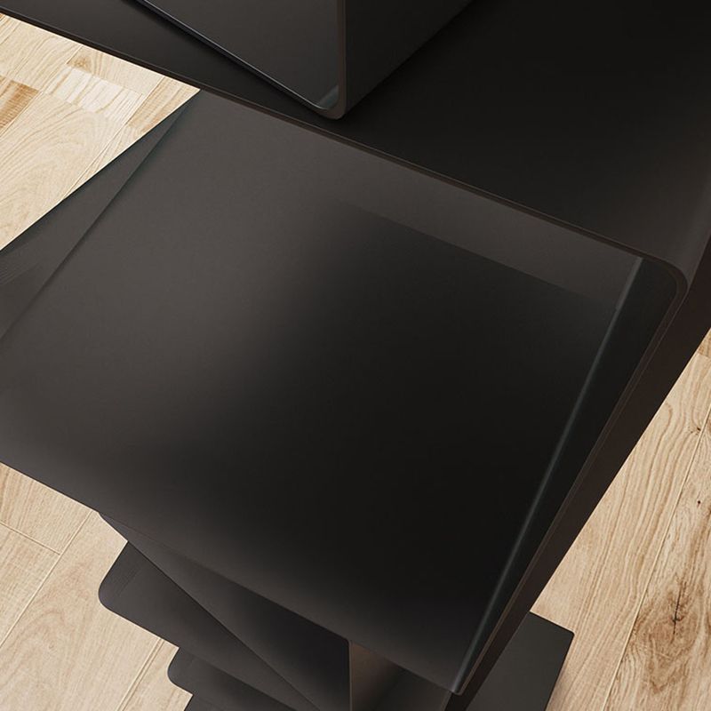 Hedendaagse stijl geometrische boekenkast verticale gesloten back -boekenplank