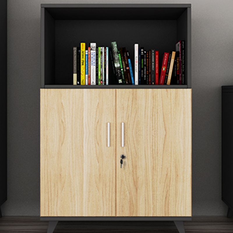 Nordic Style File Cabinet Holzrahmen vertikaler Aktenschrank für Büro