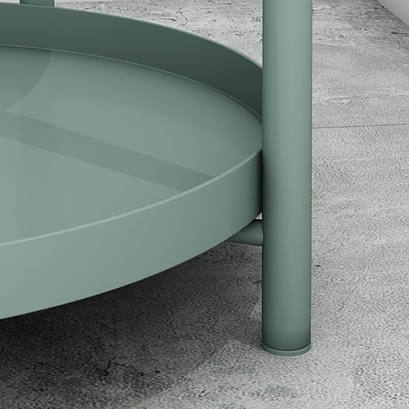 Mid-Century Metal Corner Table Tray Top Round Side End Table Clearhalo 'Coffee & Accent Tables' 'End & Side Tables' 'end_side_tables' 'furn' 'furn_end_side_tables' 'Furniture' 'Living Room Furniture' 1200x1200_98a02912-7022-4ffb-a792-f1ff3119ae0e