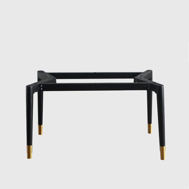 Rectangle Luxury Dining Table Grey Sintered Stone Top Table with 4 Legs