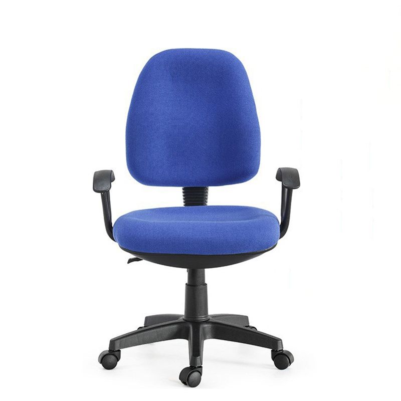 Moderner Schreibtischstuhl aus Metall mit mittlerer Rückenlehne und Rollen