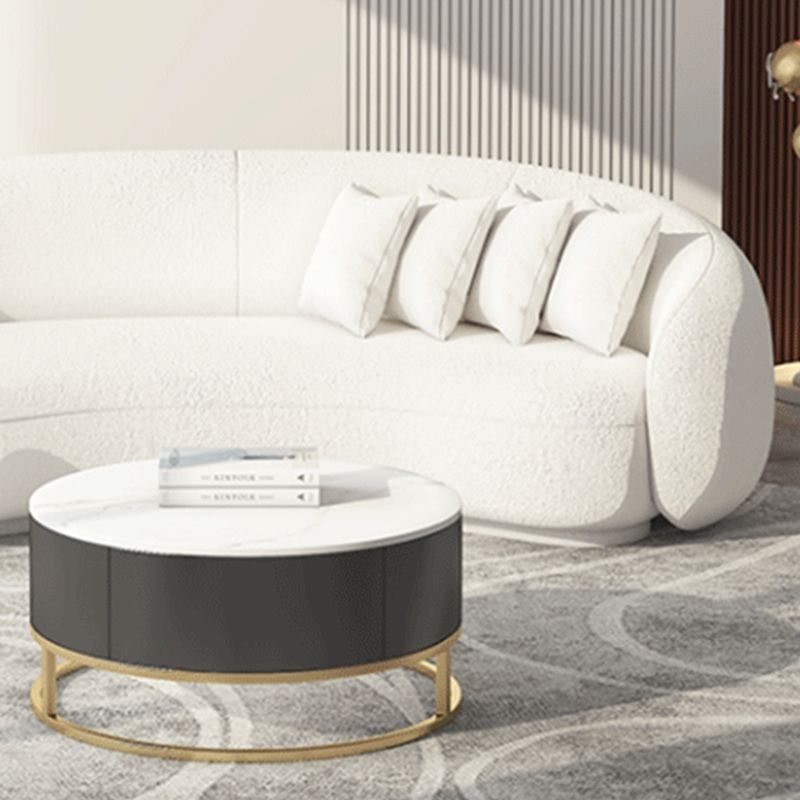 Contemporary Sloped Arm Sofa 25.6" H Curved Back Wool Sofa in White