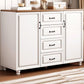 Wood Accent Chest with Chest Bun Feet and Bar Pulls,14.96 " W Clearhalo 'Cabinets & Chests' 'cabinets_chests' 'furn' 'furn_cabinets_chests' 'Furniture' 'Living Room Furniture' 1200x1200_98a402e5-b4bb-4c4c-b452-cd042d306171