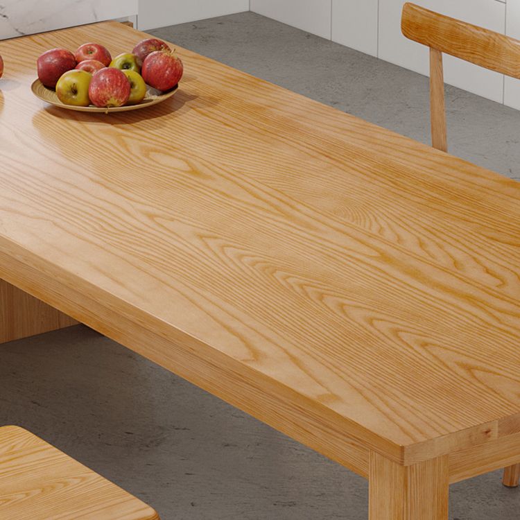 Modern Style Dining Table Rectangle Wood Dining Table with 3 legs Clearhalo 'Dining Tables & Seating' 'Dining Tables' 'dining_table' 'furn' 'furn_dining_table' 'Furniture' 'furniture_dining_table' 'Kitchen & Dining Furniture' 'kitchen' 'kitchen_dining_table' 1200x1200_98a47f2e-9677-49d1-9a55-4d61cfe135c5