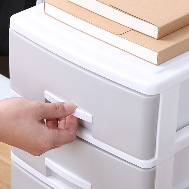 Lateral Plastic Filing Cabinet Contemporary Filing Cabinet with Drawers for Home Office