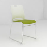 Chaise de bureau rembourrée sans bras moderne bas Back Back No Wheels Office Chair