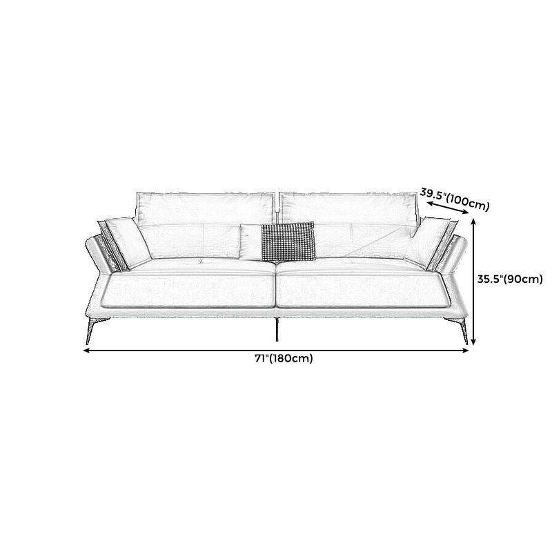 Interior Armrest Sponge Seat Leather/imitation Leather Filled Dark Green/orange Sofa Clearhalo 'furn' 'furn_sofas' 'Furniture' 'furniture_sofas' 'kitchen' 'kitchen_sofas' 'Living Room Furniture' 'Sofa' 'sofas' 1200x1200_98ac4486-b59d-40b7-9bae-20f73e1cb3cb