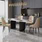 Fabric Dining Chair Modern Parsons Armless Chair for Dining Room