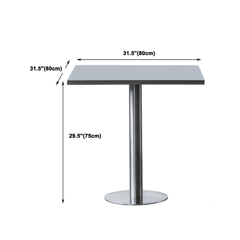 1/2/3/5 Pièces Ensemble de bar industriel tabouret et ensemble de tableaux en acier inoxydable