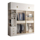 White Engineered Wood Wardrobe Closet Sliding Wardrobe Armoire Clearhalo 'Armoires & Wardrobes' 'armoires_wardrobes' 'Bedroom Furniture' 'furn' 'furn_armoires_wardrobes' 'Furniture' 1200x1200_98af404f-c0ea-4834-bece-a07f229e57d8