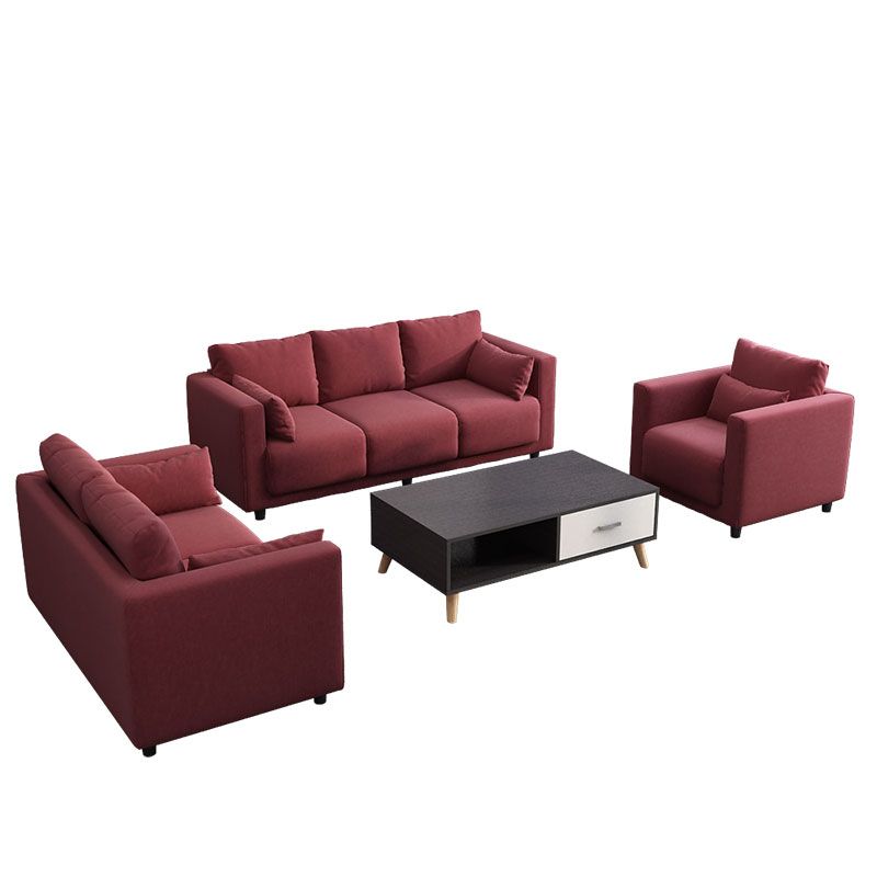 Loose Back Linen Square Arm Sofa with Slipcovered for Living Room and Apartment Clearhalo 'furn' 'furn_sofas' 'Furniture' 'furniture_sofas' 'kitchen' 'kitchen_sofas' 'Living Room Furniture' 'Sofa' 'sofas' 1200x1200_98af7a1c-4948-46ad-9f75-debe2b95f09a