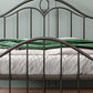 Contemporary Open-Frame Bed Steel Bed Frame with Arched Headboard