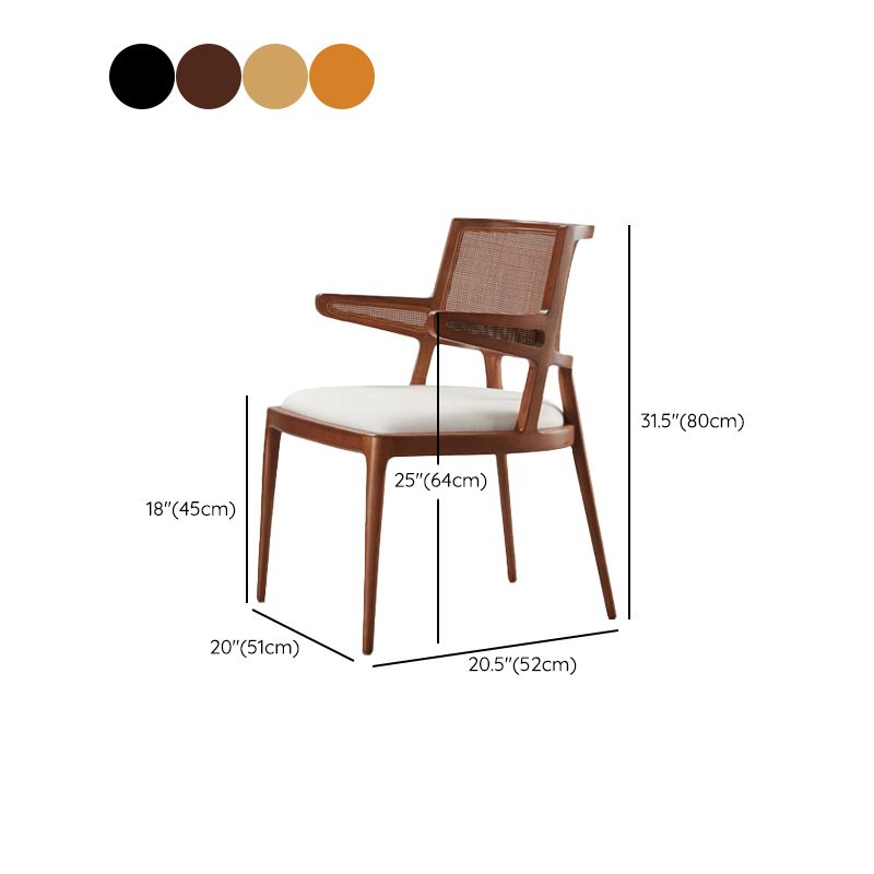 Chaises de salle à manger de cuisine en bois massif chaises latérales contemporaines