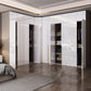 Bedroom Soft Close Doors Armoire Modern Style Wooden Wardrobe Cabinet
