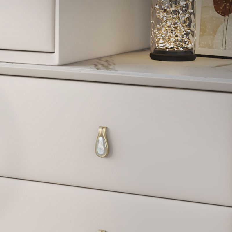 Hedendaagse dennenmake-up ijdelheid bureau 5-lades ijdelheid make-uptafel set