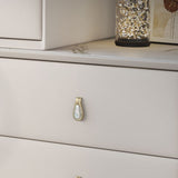 Hedendaagse dennenmake-up ijdelheid bureau 5-lades ijdelheid make-uptafel set