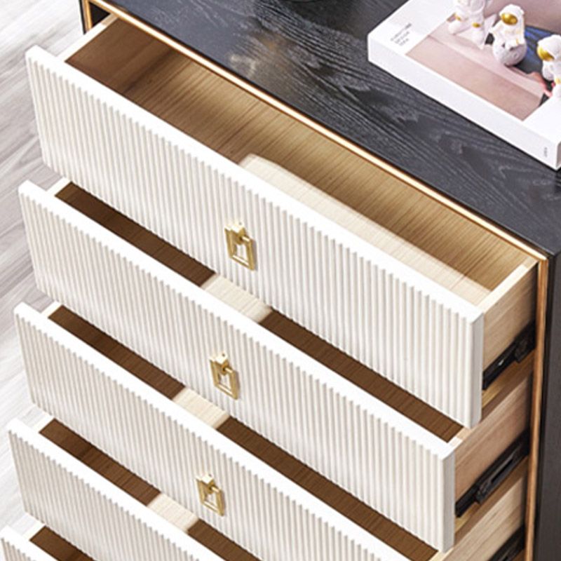 Tavolo da buffet in legno tavola laterale in stile moderno con armadi e cassetti