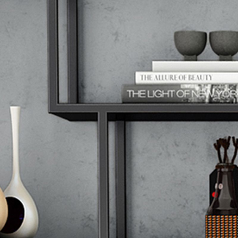 Iron Contemporary Wall Unit Bookshelf 4/5/6-Shelf Closed Back Bookshelf Clearhalo 'Bookcases' 'furn' 'furn_bookcases' 'Furniture' 'furniture_bookcases' 'kitchen' 'kitchen_bookcases' 'Living Room Furniture' 'Office Furniture' 1200x1200_98be81a7-c948-48e6-9fc6-d2e2bc797264