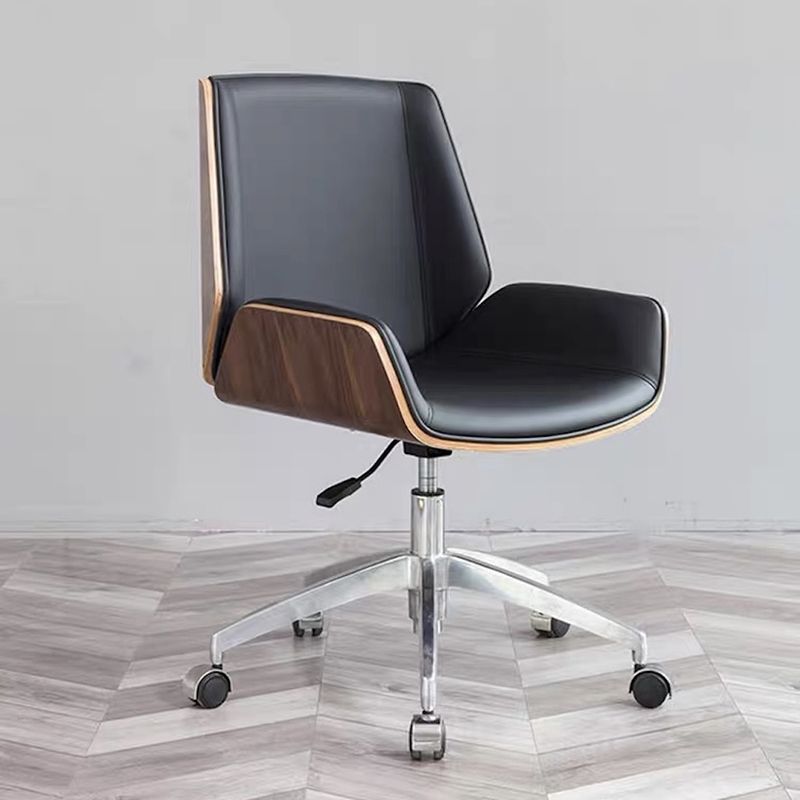 Slide Modern Desk Chair Adjustable Seat Height Office Chair with Wheels Clearhalo 'furn' 'furn_office_chair' 'Furniture' 'Office Chairs' 'Office Furniture' 'office_chair' 1200x1200_98c1b861-5053-41d8-8794-979329ccf8a0