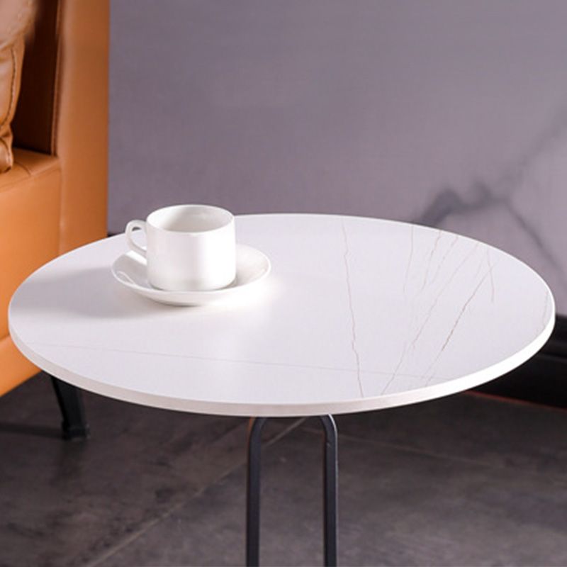 Modern Marble Top End Table 3 Mental Legs Sofa Side End Table for Living Room Clearhalo 'Coffee & Accent Tables' 'End & Side Tables' 'end_side_table' 'end_side_tables' 'furn' 'furn_end_side_tables' 'Furniture' 'furniture_end_side_table' 'Living Room Furniture' 1200x1200_98c1c422-a569-487c-9a2f-c04e3bfc2e15
