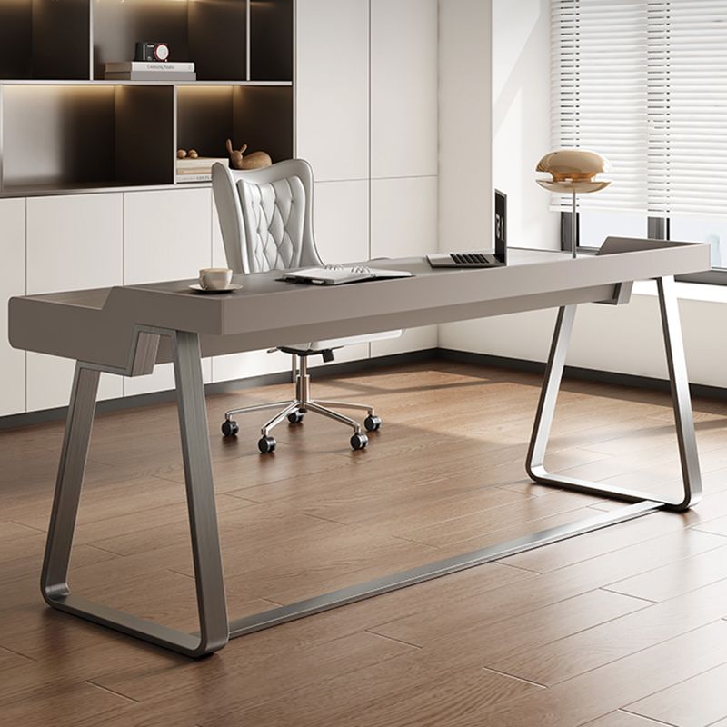 Modern Stone Home Office Desk 3 Drawers Rectangular Writing Desk