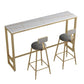 Glam 1/3 Pieces Bar Table Set Rectangle Stone Counter Table with Stools for Milk Tea Shop Clearhalo 'Bar Furniture' 'furn' 'furn_home_bar_bar_sets' 'Furniture' 'Home Bars & Bar Sets' 'home_bar_bar_sets' 'Kitchen & Dining Furniture' 1200x1200_98c3ff15-c833-47ef-bf4e-bdbdeed3bbf7