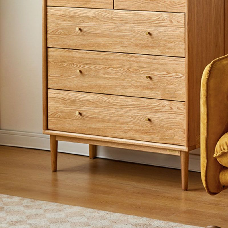 Cofre de soltera de almacenamiento de madera contemporánea de tocador vertical para casa