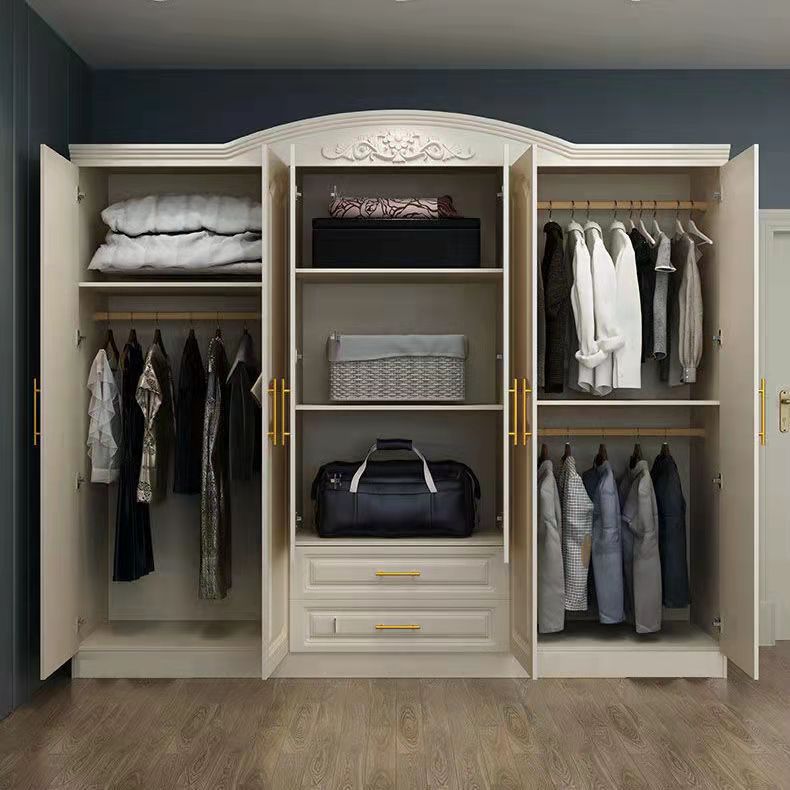 Armadio in legno bianco Armata Armadio del guardaroba in campagna francese per casa