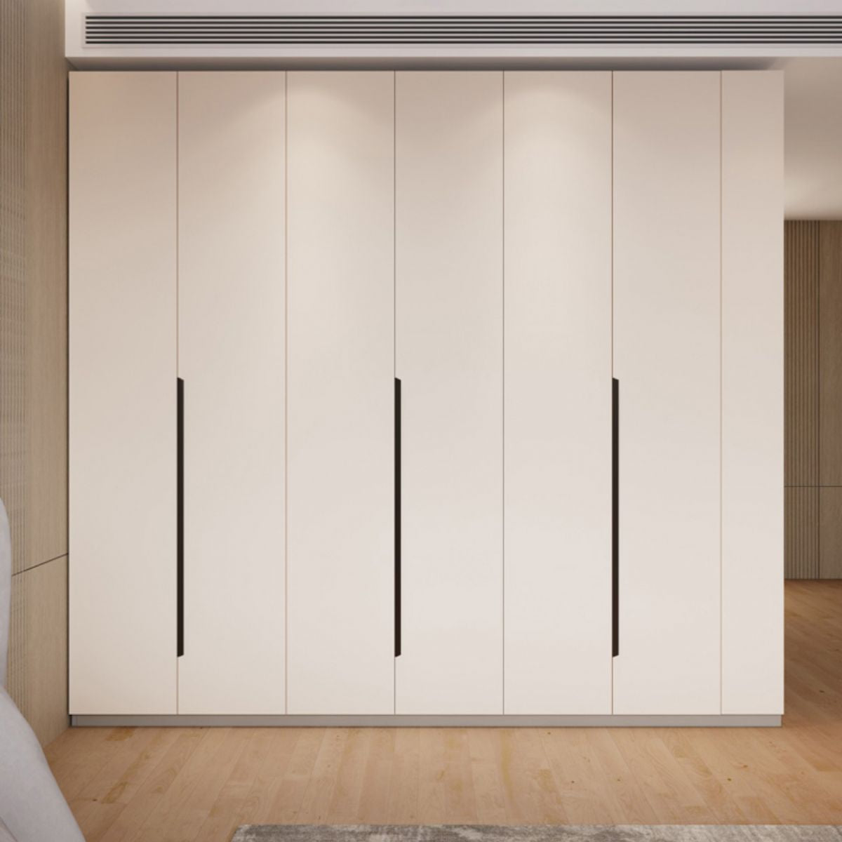 Moderno armadio del guardaroba in legno armatending mobile a porte chiuse morbide