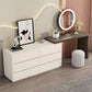Bedroom Simple Make-up Vanity and Stool in White with Drawers