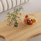 Table basse simple en bois massif, table basse à 3 pieds de forme libre