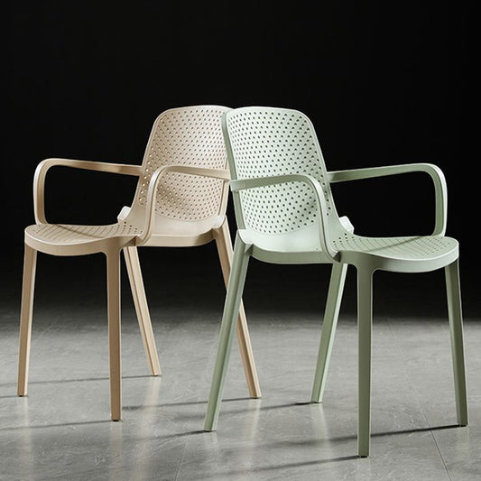 Modern Plastic Contemporary Kitchen Chair Arm Solid Back Dining Room Chair Clearhalo 'Dining Chairs' 'Dining Tables & Seating' 'dining_chair' 'furn' 'furn_dining_chair' 'Furniture' 'furniture_dining_chair' 'Kitchen & Dining Furniture' 1200x1200_98c61fc5-de27-4887-bb5d-fa7ed26e6758