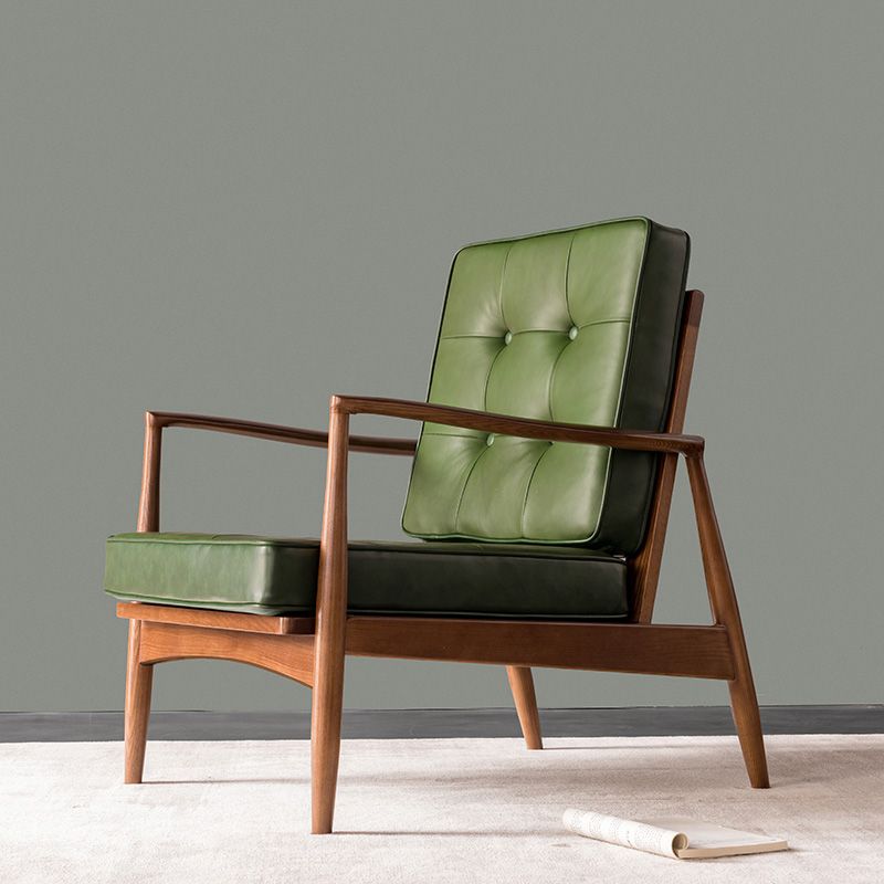 Basic Four Legs Lounge Chair Contemporary Tufted Cushions Accent Armchair Clearhalo 'Accent Chairs' 'accent_chairs' 'Chairs & Seating' 'furn' 'furn_accent_chairs' 'Furniture' 'Living Room Furniture' 1200x1200_98c81fa6-3faf-416f-b86f-cd77c23bb6ea