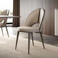 Silla de comedor lateral de cuero sinté de faux contemporáneo interiores