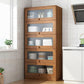 Contemporary Barrister Brown Bookshelf Engineered Wood Closed Back Shelf with Door Clearhalo 'Bookcases' 'furn' 'furn_bookcases' 'Furniture' 'furniture_bookcases' 'kitchen' 'kitchen_bookcases' 'Living Room Furniture' 'Office Furniture' 1200x1200_98cb3bb1-7347-430f-8bc2-01935df5370e