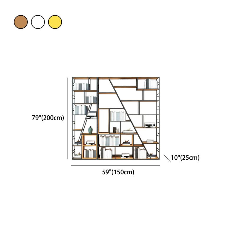 Libreria moderna di libreria in metallo da 10 "W con scaffali