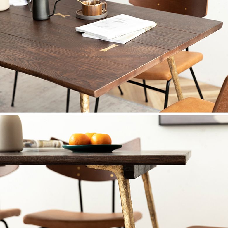 Metal Industrial Rectangle Dining Table Solid Wood Top Table with Legs Clearhalo ' dining_table' 'Dining Tables & Seating' 'Dining Tables' 'furn' 'furn_dining_table' 'Furniture' 'furniture_dining_table' 'Kitchen & Dining Furniture' 'kitchen&dining_furn' 'kitchen' 'kitchen_dining_table' 1200x1200_98d01e1d-6351-43be-9636-4a4130e99bad