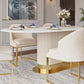 Traditional Luxury Dining Table Oval Sintered Stone Dining Table with Gold Frame Clearhalo ' dining_table' 'Dining Tables & Seating' 'Dining Tables' 'furn' 'furn_dining_table' 'Furniture' 'furniture_dining_table' 'Kitchen & Dining Furniture' 'kitchen&dining_furn' 'kitchen' 'kitchen_dining_table' 1200x1200_98d25c6d-15bc-4e98-a96a-f1e7b7c356b6