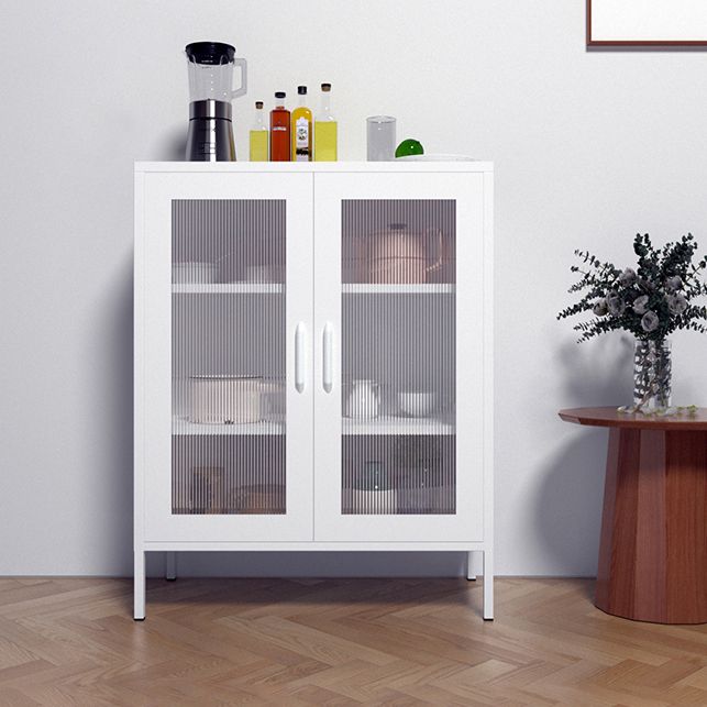 31.5"L Steel Sideboard Modern Server Cabinet with Storage for Dining Room Clearhalo 'buffet_sideboard' 'Buffets & Sideboards' 'furn' 'furn_buffet_sideboard' 'Furniture' 'furniture_buffet_sideboard' 'Kitchen & Dining Furniture' 1200x1200_98d43ad8-5b10-4bd1-b0d0-032c1a969eaf